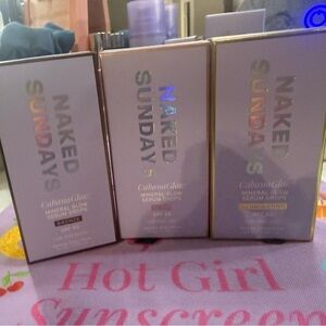Naked Sundays Mineral Glow Serum Cabana Glow Trio set NWT